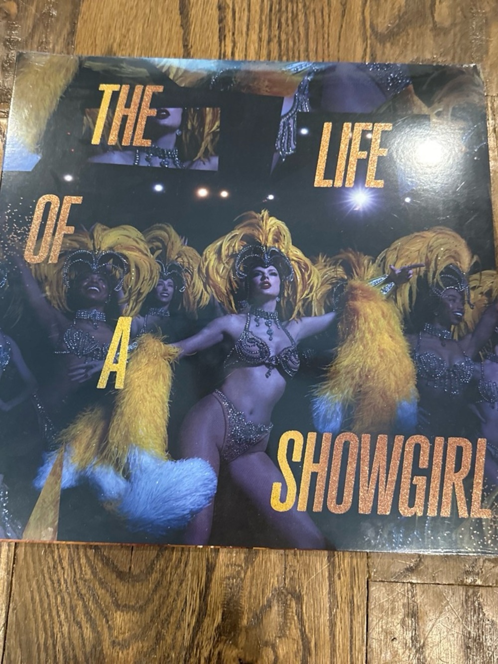 NWT (Unopened)The Life of a Showgirl Vinyl LP — Bold Gold & Yellow Cover Art